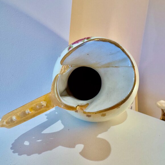 Antique Austrian Colourful Rose Vase - Picture 8 of 10